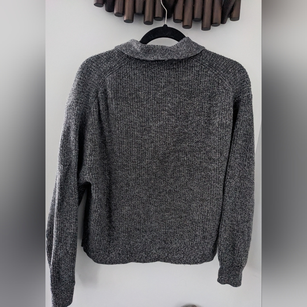 Uniqlo Women's Charcoal Collared Pull-Over V-Neck Sweater - US M - NWOT - Picture 5 of 5